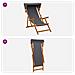 Lettino 2 pcs 3 Posizione Legno di Eucalipto Massello Grigio - Foto miniatura 5