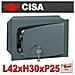 Cassaforte Sicurezza Con Chiave A Muro L42xh30xp25 Cm 8a010/41 - Foto miniatura 4