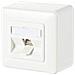 Metz Connect C6amodul 180 - Steckdosenauslass - Rj 45 - 1 Network Socket - Pure White, Ral 9010 (130b11d10002-e)  - Foto miniatura 2