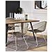 Set Di 2 Sedie Moderne In Metallo Dorato Aurora - Foto miniatura 22