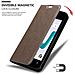 Custodia Compatibile Con Wiko Sunny 3 Mini In Bruno Caffè - Coperchio Protettiva Con Chiusura Magnetica, Funzione Stand E Tasca Per Le Carte - Foto miniatura 6