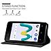 Custodia Compatibile Con Wiko Sunny 3 Mini In Bruno Caffè - Coperchio Protettiva Con Chiusura Magnetica, Funzione Stand E Tasca Per Le Carte - Foto miniatura 7