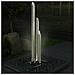 Fontana Da Giardino Argento 48x34x153 Cm In Acciaio Inox - Foto miniatura 5