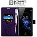 Cadorabo Custodia Compatibile Con Sony Xperia Xz2 In Lilla Scuro Fiore - Coperchio Protettivo In Design Floreale Con Chiusura Magnetica, Funzione Stand E Slot Per Carte - Foto miniatura 5