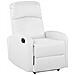 Poltrona Reclinabile In Ecopelle Bianca Con Led E Porta Usb Virrat - Foto miniatura 1