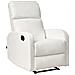 Poltrona Reclinabile In Ecopelle Bianca Con Led E Porta Usb Virrat - Foto miniatura 9