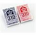 Duo Pack 310 - 2 Jeux De 56 Cartes Toilées Plastifiées - Format Poker - 2 Index Standards - Foto miniatura 1