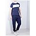 Uomo - T-shirt Signature In Cotone Blu Navy - Foto miniatura 1