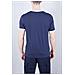 Uomo - T-shirt Signature In Cotone Blu Navy - Foto miniatura 3