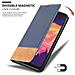 Custodia Compatibile Con Samsung Galaxy A10 In Blu Scuro Marrone - Coperchio Protettiva Con Chiusura Magnetica, Funzione Stand E Tasca Per Le Carte - Foto miniatura 7