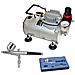 Kit Mini Compressore Aerografo. Decorazione Unghie Nail Art Aeropenna Tratto Fine - Foto miniatura 1