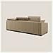 Amber Divano Letto Angolare In Tessuto Smacchiabile T05 Beige 253 Cm Destro (mat. 120x197) - Foto miniatura 5