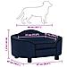 Divano Per Cani Blu 67x47x36 Cm In Peluche - Foto miniatura 6