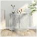 Credenza Grigio Cemento 80x40x75 cm in Legno Compensato - Foto miniatura 12