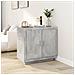 Credenza Grigio Cemento 80x40x75 cm in Legno Compensato - Foto miniatura 1
