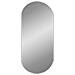 Specchio Da Parete Argento 90x40 Cm Ovale - Foto miniatura 3