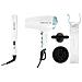 Set Shine Therapy Asciugacapelli Professionale con Potenza 2300 Watt + Piastra Stretta con Rivestimento in Ceramica Colore Bianco/Blu/Nero - Foto miniatura 4