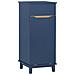 Mobile Lavanderia Con Sacco Portabiancheria Pieghevole Cesto Portabiancheria Mobile Bagno Blu, 40x40x96cm, Bzr114-b - Foto miniatura 1