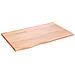 Piano Bagno Marrone Chiaro 80x50x2 cm Legno Massello Trattato - Foto miniatura 1