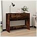 Tavolo Consolle Rovere Fumo 100x39x75 Cm Legno Multistrato - Foto miniatura 1