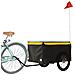 Rimorchio Da Bici Da Carico Nero E Giallo 45 Kg In Ferro - Foto miniatura 3