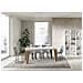 Tavolo Allungabile 90x160/264 Cm Naxy Mix Piano Bianco Frassino - Gambe Noce - Bianco Frassino /quercia Natura - Foto miniatura 5