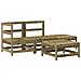 Set Salotto da Giardino 4 pz in Legno Impregnato di Pino - Foto miniatura 2