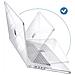 Cover Completa Per Macbook Pro 14 2023, 2022 E 2021 Anti-urto, Trasparente - Foto miniatura 2