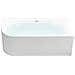 Vasca Da Bagno Angolare Gocta Lato Sinistro 170 X 77 Cm Bianco - Foto miniatura 9