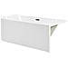 Vasca Da Bagno Angolare Gocta Lato Sinistro 170 X 77 Cm Bianco - Foto miniatura 11