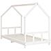 Giroletto per Bambini Bianco 90x190cm in Legno Massello di Pino - Foto miniatura 3