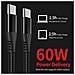 Cavo Dati Di Ricarica Rapida Type-c Pd, Cavo Usb C A Usb C Black - Foto miniatura 2
