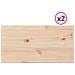 Piani Tavolo 2 Pz 60x30x1,7 Cm Rettangolare Legno Massello Pino - Foto miniatura 2