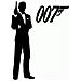 James Bond 007 - Adesivo Prespaziato - Colore Nero - 20cm - Foto miniatura 1