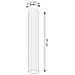 Lampada Da Soffitto Karbon 40 Nero Sl. 1571 - Minimalista Lampada Da Soffitto Nero 40x6.5x6.5 Cm - Foto miniatura 2