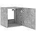 Mobili TV a Parete con Luci LED 2pz Grigio Cemento 40,5x35x40cm - Foto miniatura 10