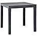 Tavolo Da Giardino Antracite 78x78x72 Cm In Plastica - Foto miniatura 2