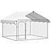 Gabbia Per Cani Da Esterno Con Tetto 200x200x150 Cm - Foto miniatura 1