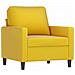Poltrona Con Poggiapiedi Giallo 60 Cm In Velluto - Foto miniatura 3
