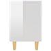 Lusso Casadino -  Comodini Gambe In Legno Massello 2pz Bianco Lucido 40x30x50 Cm - Foto miniatura 5