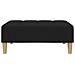 Lusso Casadino -  Divano Letto A 2 Posti Con Poggiapiedi Nero In Tessuto - Foto miniatura 5