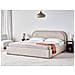 Letto Contenitore Ciniglia Quillien 180 X 200 Cm Beige - Foto miniatura 1