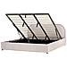 Letto Contenitore Ciniglia Quillien 180 X 200 Cm Beige - Foto miniatura 2
