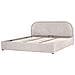 Letto Contenitore Ciniglia Quillien 180 X 200 Cm Beige - Foto miniatura 4
