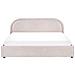 Letto Contenitore Ciniglia Quillien 180 X 200 Cm Beige - Foto miniatura 5