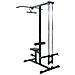 Macchina per Lat Pulldown con Sedia Regolabile 80 kg Caricabile in Acciaio - Foto miniatura 3