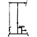 Macchina per Lat Pulldown con Sedia Regolabile 80 kg Caricabile in Acciaio - Foto miniatura 5