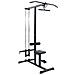 Macchina per Lat Pulldown con Sedia Regolabile 80 kg Caricabile in Acciaio - Foto miniatura 1