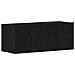 Stand TV in Quercia Nera 80x30x30 cm Realizzato in Legno Compatto - Foto miniatura 1
