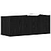 Stand TV in Quercia Nera 80x30x30 cm Realizzato in Legno Compatto - Foto miniatura 3